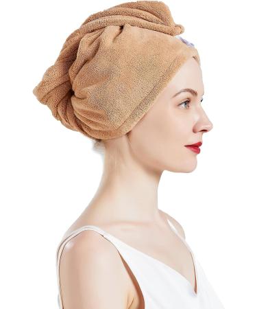Super Absorbent Sloth Hair Towels | Quick Drying & Cute Sloth-Hair Turban for Women | Anti-Frizz Twist Hair Towels - Buy Online on GoSupps.com