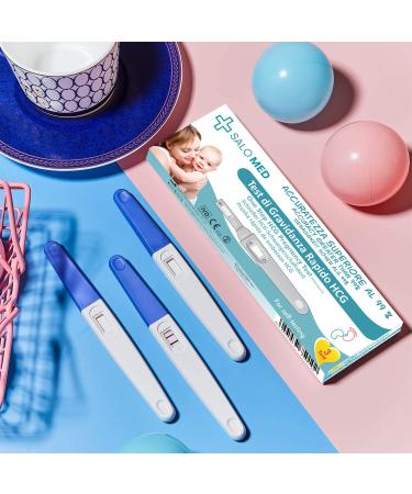 SALO MED HCG Pregnancy Test - 3 Ultra-Sensitive Tests - 99% Accuracy Safe & Easy to Use - Buy Online on GoSupps.com