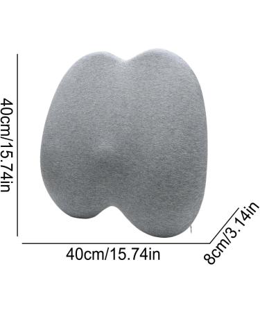 Lumbar Support Pillow | Breathable Lumbar Support Cushion Soft Sponge Auto Seat Back Support for Driving Seat Summer Ergonomic Design Gray - Buy Online on GoSupps.com