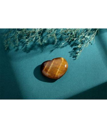 45mm Large Tiger Eye Heart Crystals | Gemstone Gifts for Women | Reiki Healing Stones | Perfect for Valentine's Birthdays Anniversaries & Mother's Day - Buy Online on GoSupps.com