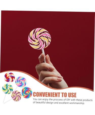 Alipis 15 Pcs Models Toy Lollipop Clay Candy Large Simulation Lollipop Jewelry Baby Child Stationery Box - Buy Online on GoSupps.com