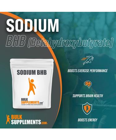 Sodium BHB Powder - Exogenous Ketones - Keto Supplement - 500g (1.1 lbs) Pack - Buy Online on GoSupps.com