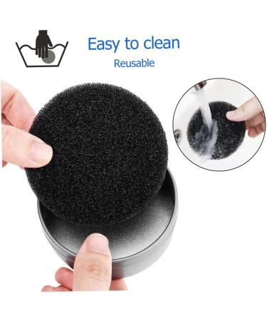 Ipetboom 4sets Box Makeup Sponge Tools Color Removal Cleaner Cleaning Sponge Eye Shadow Scrubber Face Brush Scrub Activated Carbon Sponge Makeup Brush Makeup Tools - Buy Online on GoSupps.com