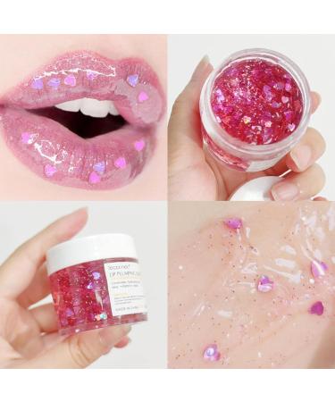 Gruwkue Lip Plumping Gloss | Natural Lip Plumper To Plump Your Lips Lip Care Enhancer Lip Moisturizer For Smoother More Supple Lips Enhance & Nourishing Firm Lips Purple - Buy Online on GoSupps.com