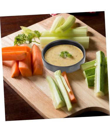 4 Pcs Chili Sauce Snack Plate Flavor Plates Food Household Sauce Dishes Dipping Vegetables re-usable 9X9X2.4CMx2pcs Blackx2pcs - Buy Online on GoSupps.com
