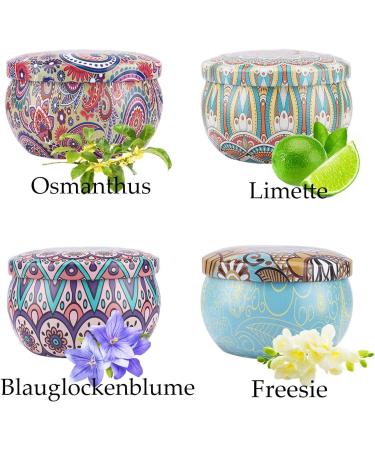 Allava 4-Piece Natural Soy Wax Fragrance Candle Gift Set | Stress Relief & Aromatherapy Candles for Christmas Birthdays Valentine's Day & Weddings - Buy Online on GoSupps.com