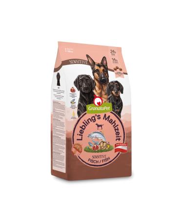 Granatapet Liebling's meal fish sensitive dry food for dogs dog food without cereals & without sugar additives single feed 4 x 1.8 kg fish sensitive 1.8 kg (4 Pack)