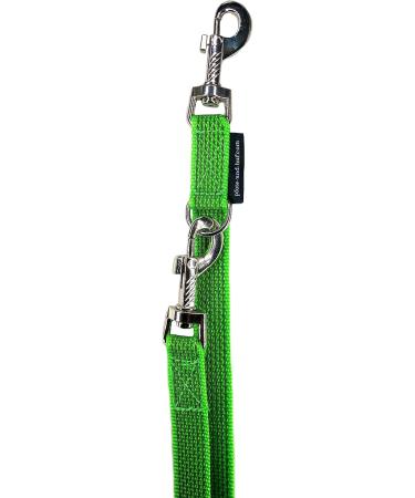 Adjustable Dog Linen Leash for Medium & Large Dogs - 2.40m in Neon Green | Durable & Stylish | International Shipping - Buy Online on GoSupps.com