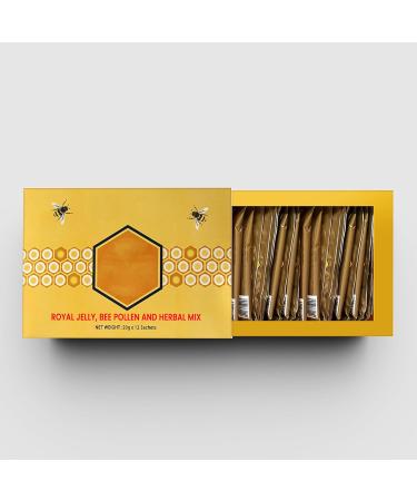 Natural Honey Packets for men infused with Royal Jelly from Bee Pollen Miel Para Hombre Natural Pack Of 12 - Buy Online on GoSupps.com