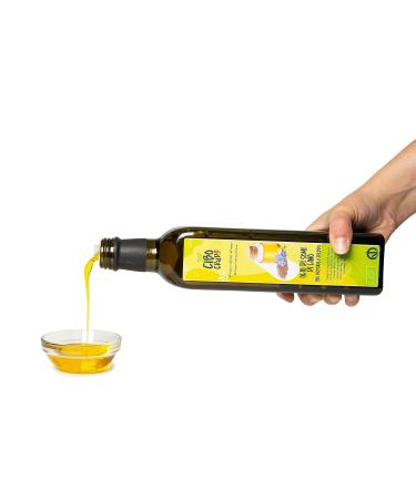Organic Cold Pressed Linseed Oil 500ml - Rich in Omega 3 & Antioxidants | Pure Flaxseed Oil for Cooking & Health - Buy Online on GoSupps.com