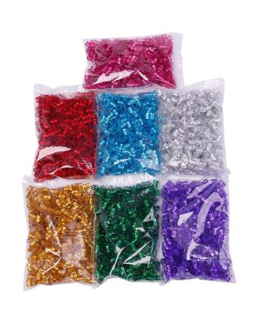 120 Aluminum Dreadlocks Beads Metal Cuffs Hair Rings - Red Hair Jewelry - Buy Online on GoSupps.com