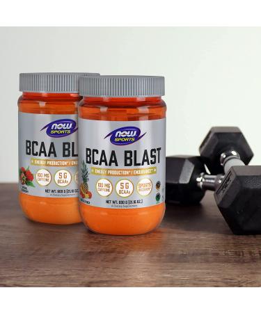 Now Foods Sports BCAA Blast Natural Raspberry - 600g | Boost Recovery & Performance - Buy Online on GoSupps.com