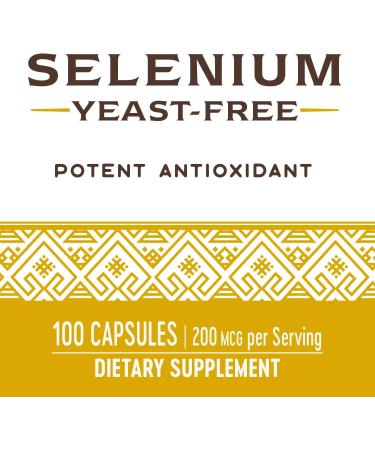 Nature's Way Selenium 200 mcg - Antioxidant Support, L-Selenomethionine, 100 Capsules - Buy Online on GoSupps.com
