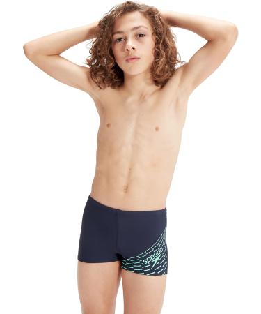 Buy Speedo Medley Logo AQUASHORT for Kids - Navy/Green | International Shipping Available - Buy Online on GoSupps.com