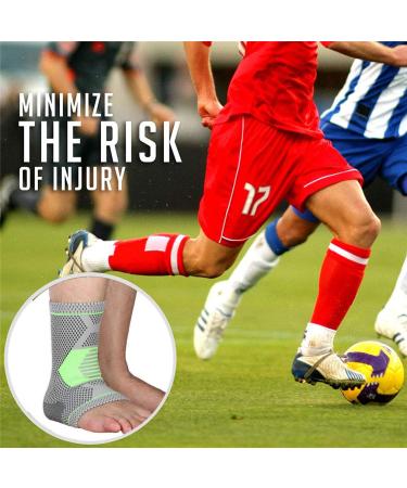 Premium Ankle Brace Compression Sleeve for Sprain & Arthritis Relief | Support for Plantar Fasciitis & Swelling | Elastic Ankle Wrap - 1 Pair (S - Buy Online on GoSupps.com