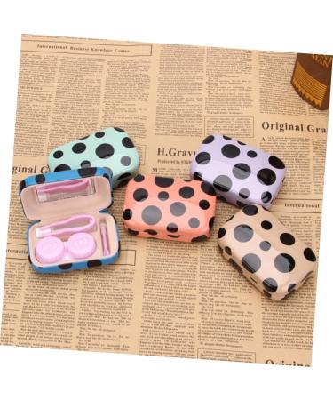 Solustrie Mini Contact Lens Container - Blue Lens Storage & Applicator Case - Portable 8.5x5.5 cm for Colored Lenses - Buy Online on GoSupps.com