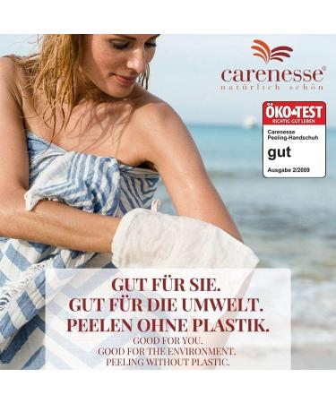 Carenesse Peeling Glove Classic | Natural Body Peeling & Exfoliating Scrub | Eco-Friendly Hammam Glove | Deep Pore Cleansing Without Chemicals & Plastic - Buy Online on GoSupps.com