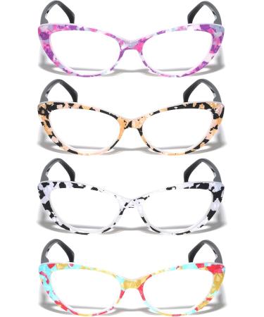 V.W.E. 4 Pairs Women s Cat Eye Mosaic Pattern Reading Glasses - Fashionable Readers 1.75x - International Shipping Available - Buy Online on GoSupps.com