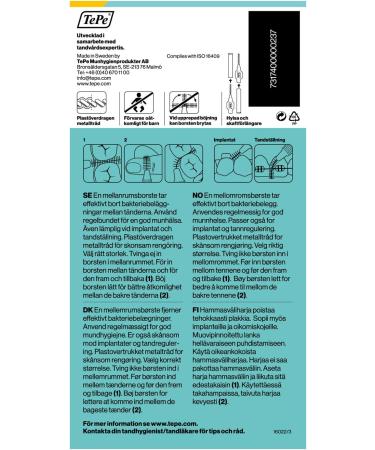 TEPE Interdental Brushes 0.7mm Yellow - 32 Brush Pack - Buy Online on GoSupps.com