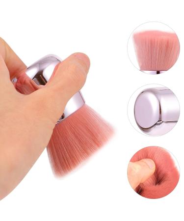 NOLITOY Mushroom Head Makeup Brush - Portable Multi-Purpose Pink Powder & Blending Brush for Women | Ideal Cosmetic Tool for Flawless Makeup Application - Buy Online on GoSupps.com