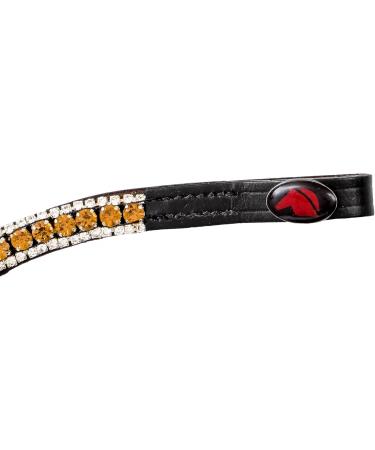 Shop Wodenhringriemen Glitter Horse Headband - Leather Diamond Stirrup Strap for Warmblood Thoroughbred & Pony - Stylish & Durable - Buy Online on GoSupps.com