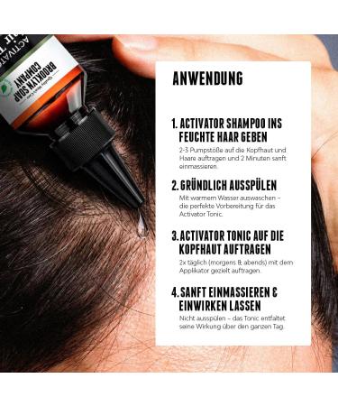 Brooklyn Soap Company Activator Hair Bundle Shampoo 200 ml & Hair Tonic 100 ml stimulate hair growth and prevent hair loss hair growth set for daily hair care - Buy Online on GoSupps.com