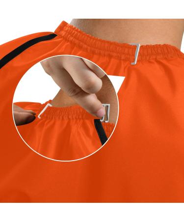 Professional Orange Hair Cutting Cape for Men | Adjustable Barber Cape for Salon Use | eCommerce International Shipping - Buy Online on GoSupps.com