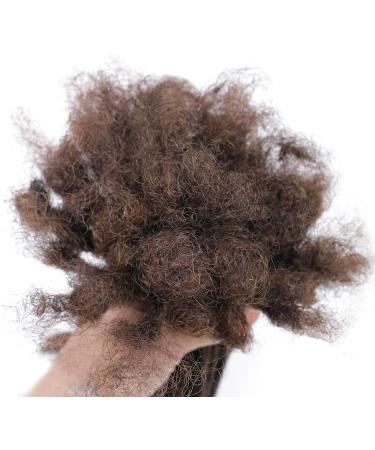 Huarisi 100% Human hair Dreadlocks Extensions for Black Women 12 inch 60 Strands 0.4cm Brown Afro Kinky Hair Fashion Handmade Permanent Loc Extensions Real Hair for Man (#4 60 Locs) 12inch 60 Locs #4 0.4cm - Buy Online on GoSupps.com