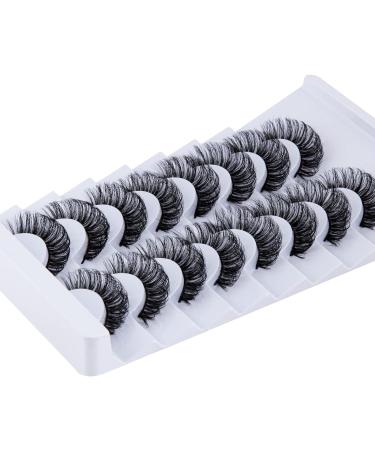 Leipple 8 Pairs Reusable 8D Mink Lashes - Waterproof Thick Fluffy Fake Eyelashes - Faux Mink Eyelashes - QZ-28 - Buy Online on GoSupps.com