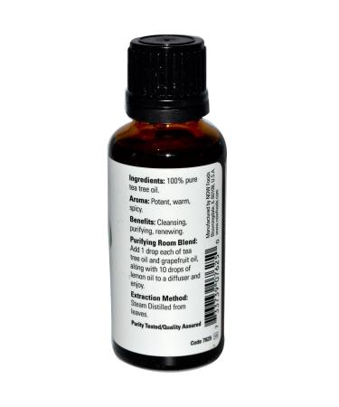 TEA TREE OIL 1 OZ by Now Foods (Pack of 4)