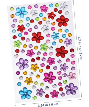SEWACC 8 Sheets Acrylic Sticker Face Gems & Nail Jewelry - Rhinestones for Makeup & Festival Fun - Buy Online on GoSupps.com