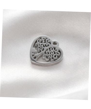 TEHAUX Heart Charm Bracelet Dangle Charms for Bracelets Bracelet for Charms Pendant Pouch Heart Charms Heart Charms for Jewelry Making Jewelry Bracelets Heart Jewelry Necklace Wrist Chain 1.6*1.6cm Silver - Buy Online on GoSupps.com