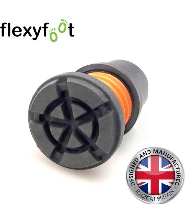 Flexyfoot 22mm Shock Absorbing Walking Stick Ferrule - Pack of 1 Grey - Buy Online on GoSupps.com