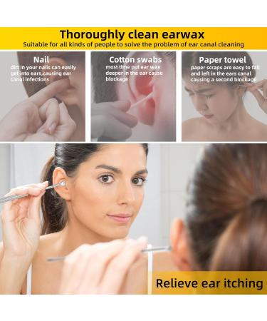 9 Pcs Ear Pick Earwax Removal Kit Ear Cleansing Tool Set Ear wax Removal Tool Ear Curette Ear Wax Remover Tool with a Cleaning Brush and Storage Box Medical Grade for Children and Adults Silver - Buy Online on GoSupps.com