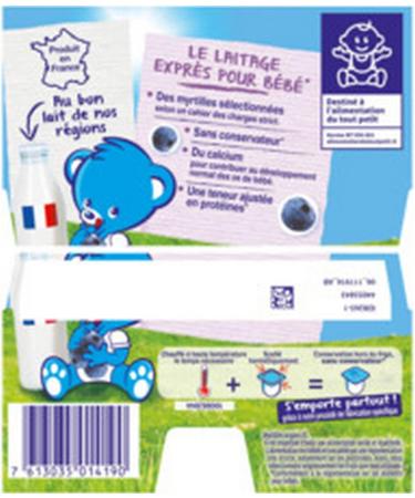 Nestl B b - P'tit Brass - Desserts Lact s - Myrtille- D s 6 mois - 4x100g (Lot de 4) - Buy Online on GoSupps.com