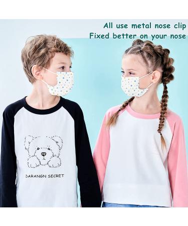 Mystcare Kids Face Mask 50 Pack - Disposable, 3-Layer Breathable Filter, Ages 5-12, Child Cover Multicolore - Buy Online on GoSupps.com
