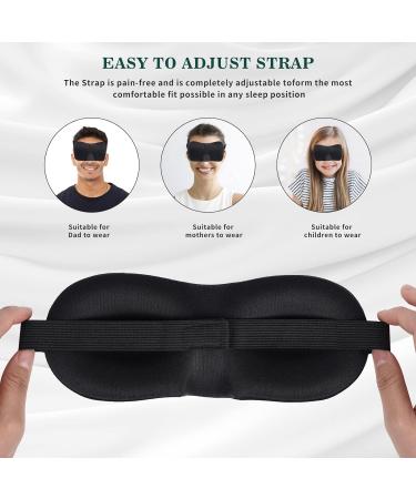 3D Sleep Mask for Men and Women - Adjustable Strap, Breathable & Soft - Ideal for Sleeping, Yoga, and Traveling - Buy Online on GoSupps.com