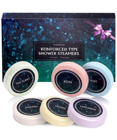 ZTOONE Shower Steamers Aromatherapy for Relaxation Bath Bombs Shower Steamers Self Care Gift Set - Valentines Birthday Mothers Day Christmas Gifts for Women Mum Wife (6PCS)