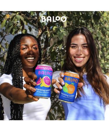 Buy Baloo Sparkling Water Variety Pack - Mood-Boosting Nootropic & Adaptogen Infused (12 oz Cans 12 Pack) - No Artificial Sweeteners Low Calorie Kosher Certified - Buy Online on GoSupps.com