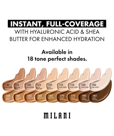 Milani Conceal + Perfect Longwear Concealer - Light Beige (0.17 Fl. Oz.) | Vegan & Cruelty-Free Liquid Concealer for Dark Circles & Blemishes - Buy Online on GoSupps.com