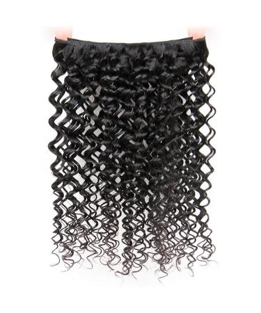 Clarolair Brazilian Curly Hair Bundle - 100% Human Hair Weave Extensions (Natural Black 14-18 inches 95g) - Deep Curly Brazilian Hair - Buy Online on GoSupps.com
