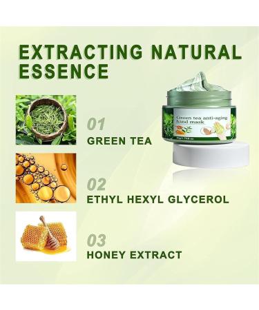 Green Tea Anti-Wrinkle Hand Mask 50g Green Tea Moist Repair Hand Mask Green Tea Peel Off Hand Wax Mask Moisturizing Exfoliating Nourishing Skin - Buy Online on GoSupps.com