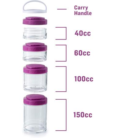 GoStak Teal Portable Stackable Containers - Starter 4 Pack for Meal Prep & Travel - Buy Online on GoSupps.com