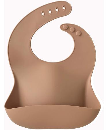 Silicone Baby Bibs Set of 2 - Scandi Colours - Super Soft & Easy Clean - Food Grade Silicone - Pink/Pink - Buy Online on GoSupps.com
