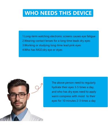 LIZICH Heated Eye Mist Sprayer for Dry Eyes Rechargeable Eye Mister with Moist Heat to Relief MGD Blepharitis Stye Chalazion Portable Heated Eye Steamer for Eye Skin Care in Office Or Travel - Buy Online on GoSupps.com