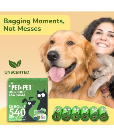 PET N PET 540-Count Unscented Dog Poop Bags Rolls: USDA Certified 38% Biobased for Poo Bags Dogs Waste Disposal. 1 count (Pack of 540) Unscented 540 Bags - Buy Online on GoSupps.com