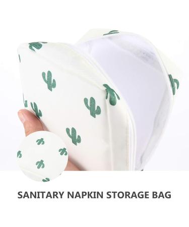 EXCEART 2pcs Menstrual Pad Storage Bag & Tampon Holder - Zipper Nursing Pillow for Sanitary Napkins - Buy Online on GoSupps.com