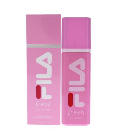 FILA Fresh for Women - Intense Refreshing Designer Body Spray Fragrance - EDP Infused With Notes Of Lemon Strawberry And Rose - Intense Long Lasting Scent Arriving In Pink Glass Bottle - 3.4 Oz 3.4 Ounce (Pack of 1)