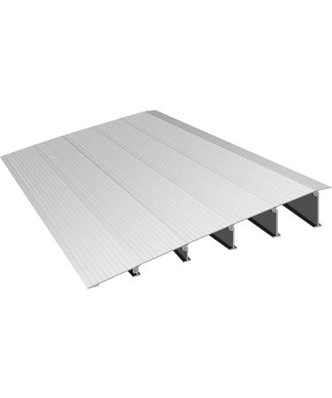 VEVOR 5 Rise Door Threshold Ramp for Wheelchairs - Aluminum, Adjustable, 800 lbs Capacity - Ideal for Doorways, Scooters, Power Chairs - Buy Online on GoSupps.com
