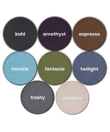 Michael Marcus Cake Eyeliner - Water Activated Dry Pressed Eyeliner for Long-Lasting, Vibrant Color - Smudge Resistant, Cruelty Free, Paraben Free - Amethyst - Buy Online on GoSupps.com